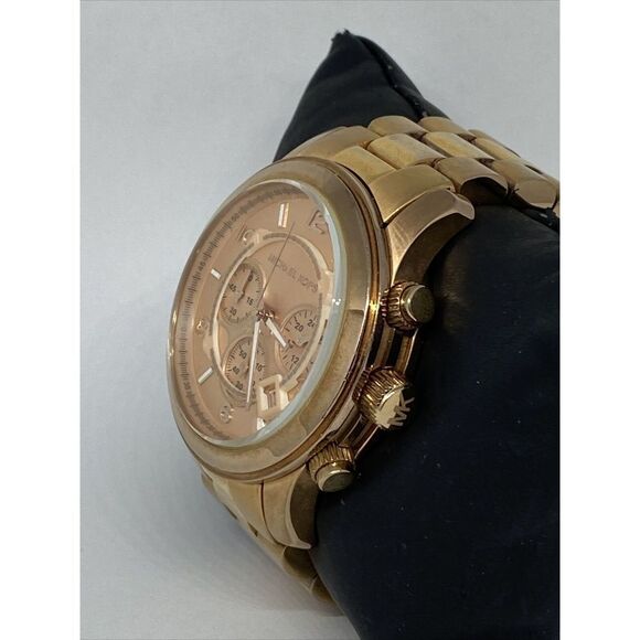 Michael Kors Runway MK8096 Womens Stainless Steel Analog Dial Quartz Watch MP816 - Picture 4 of 12